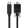 EXSYS USB-C - USB-C 3.2 Gen 2x1 kaapeli varmistusruuveilla, 2 m, musta EX-K1591V-2.0