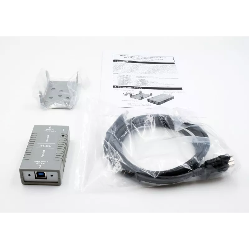 EXSYS EX-1452IS USB 3.2 Gen1 eristysadapteri 3KV optisella eristyksellä