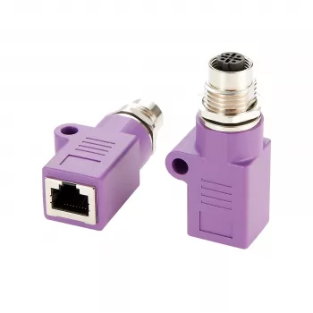 EXSYS M12 D-koodi 4-pin naaras RJ45 naaras teollisuus Ethernet-adapteri EX-49521