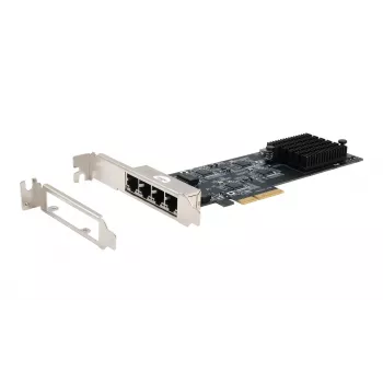 EXSYS Quad 5 Gigabit Ethernet PCIe x4 kortti (Realtek RTL8126) EX-60154
