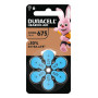 Duracell EasyTab 675 PR44 sinkki-ilma kuulokojeen paristot, 6 kpl:n pakkaus 167346