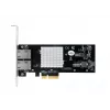 EXSYS Dual 10 Gigabit Ethernet PCIe x4 kortti, Intel X550-AT2, 2x RJ45, Low-Profile EX-60222
