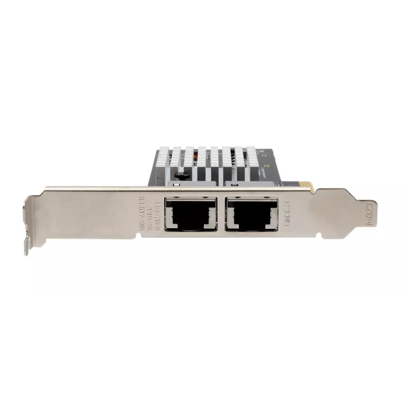 EXSYS Dual 10 Gigabit Ethernet PCIe x4 kortti, Intel X550-AT2, 2x RJ45, Low-Profile EX-60222