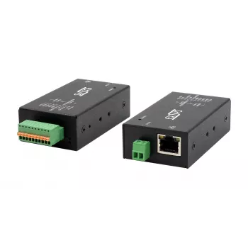 EXSYS EX-6131-2POE PoE RS-232 & RS-422/485 sarjaporttipalvelin DIN-kisko- ja seinäasennussarjalla