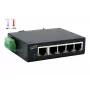 EXSYS 5-porttinen teollisuus Ethernet-kytkin, 10/100 Mbps, DIN-kisko, -40° - +75°C EX-6200-T