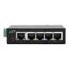 EXSYS 5-porttinen teollisuus Ethernet-kytkin, 10/100 Mbps, DIN-kisko, -40° - +75°C EX-6200-T