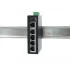 EXSYS 5-porttinen teollisuus Ethernet-kytkin, 10/100 Mbps, DIN-kisko, -40° - +75°C EX-6200-T