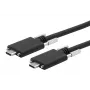 EXSYS USB 3.2 Gen 2x1 Type-C -kaapeli peukaloruuveilla, 3,0 m, musta EX-K1592V-3.0