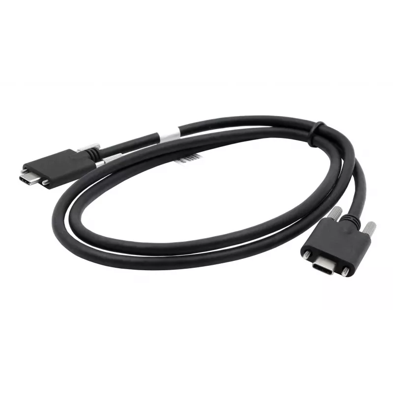 EXSYS USB 3.2 Gen 2x1 Type-C -kaapeli peukaloruuveilla, 3,0 m, musta EX-K1592V-3.0