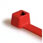 HellermannTyton T30R-PA66-RD punainen sisähampainen nippuside, 150 mm x 3,5 mm, PA66, 100 kpl 111-03004