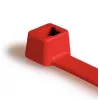 HellermannTyton T30R-PA66-RD punainen sisähampainen nippuside, 150 mm x 3,5 mm, PA66, 100 kpl 111-03004