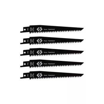 C.K Tools T0821 puukkosahanterät 6 TPI, 150 mm, 5 kpl pakkaus