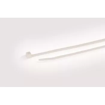 HellermannTyton T50R valkoinen nippuside, 200 mm x 4,6 mm, PA66, 100 kpl pakkaus 111-05013