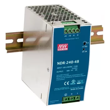 EXSYS Meanwell 240W DIN-kiskovirtalähde 48V/5A - NDR-240-48 (EX-6976)