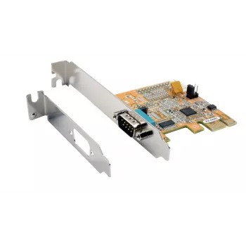 EXSYS EX-44081 PCIe 1-portti RS-232 sarjakortti, ASIX AX99100, Low Profile