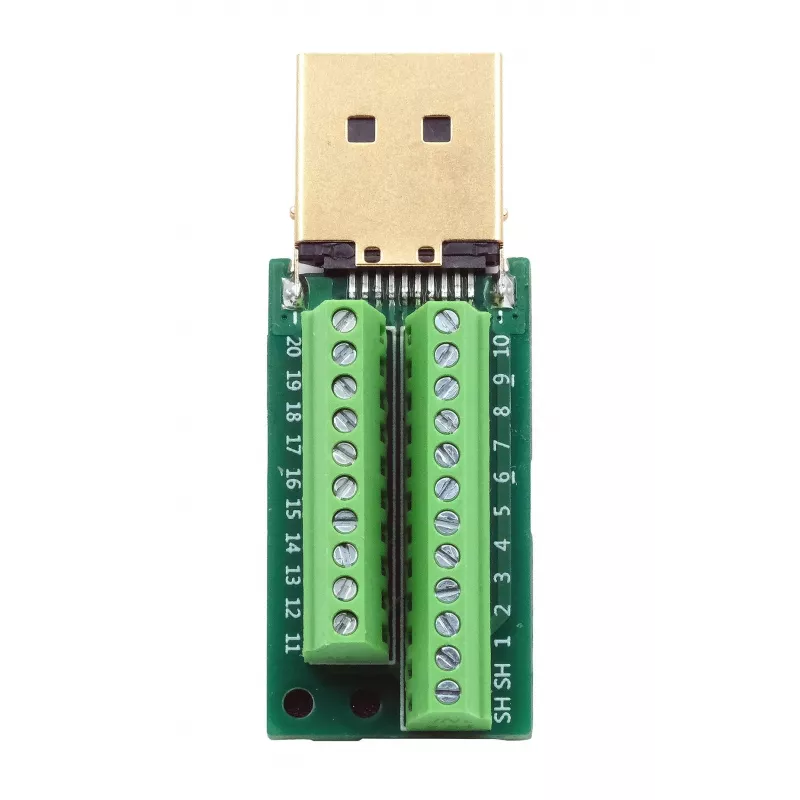 EXSYS EX-49052 DisplayPort-liitin 20-pin ruuviliitinrimaan sovitin