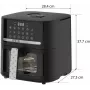 QUIN YJ-6505ADV digitaalinen kiertoilmakypsennin 6,5L musta