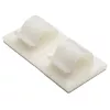 HellermannTyton RB8 ruuvikiinnitys nippusiteille, valkoinen, polyamidi, 8 mm max. nippu, 100 kpl pakkaus