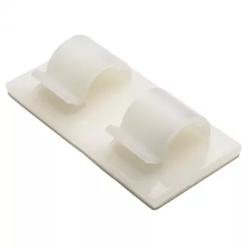 HellermannTyton RB8 ruuvikiinnitys nippusiteille, valkoinen, polyamidi, 8 mm max. nippu, 100 kpl pakkaus