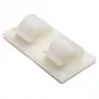 HellermannTyton RB8 ruuvikiinnitys nippusiteille, valkoinen, polyamidi, 8 mm max. nippu, 100 kpl pakkaus