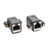 EXSYS EX-49306 Cat.5e RJ45 naaras-naaras Keystone sovitinmoduuli, musta