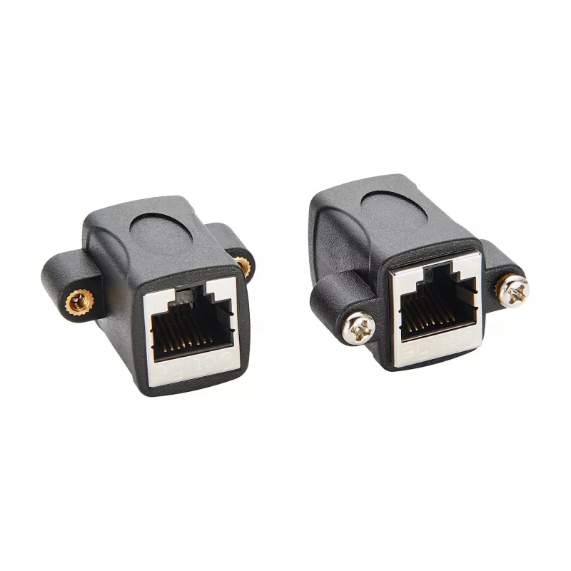 EXSYS EX-49306 Cat.5e RJ45 naaras-naaras Keystone sovitinmoduuli, musta