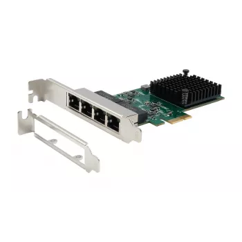 EXSYS EX-60104 Quad 1 Gigabit Ethernet PCIe x1 kortti (Realtek RTL8111H)