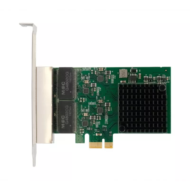 EXSYS EX-60104 Quad 1 Gigabit Ethernet PCIe x1 kortti (Realtek RTL8111H)