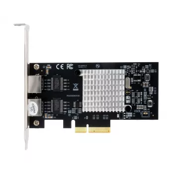 EXSYS EX-60202 Dual 1 Gigabit Ethernet PCIe x4 kortti, Intel I350-AM2 piirisarja, 2x RJ45, Low Profile -peitelevy sisältyy