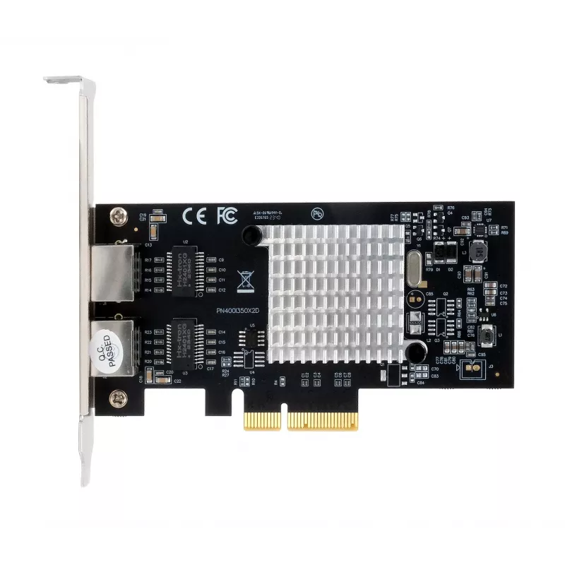EXSYS EX-60202 Dual 1 Gigabit Ethernet PCIe x4 kortti, Intel I350-AM2 piirisarja, 2x RJ45, Low Profile -peitelevy sisältyy