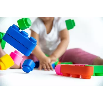 Gerardo's Toys GT3105 pehmeät rakennuspalikat setti, 42 osaa, EVA-vaahto, monivärinen, lapsille 12 kuukaudesta alkaen