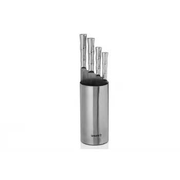 SAMURA Bamboo 4-osainen veitsisetti telineellä