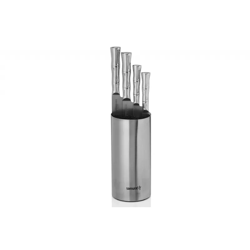SAMURA Bamboo 4-osainen veitsisetti telineellä
