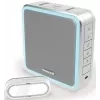 Honeywell DC915SGL langaton ovikello -sarja, 200 m kantama, 90 dB, 8 melodiaa, hopea/harmaa