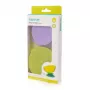 KIDSME Stay-in-Place imualusta kulhoille, pulloille ja mukeille, 2 kpl:n pakkaus, limetti & laventeli