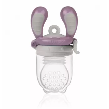 Kidsme Food Feeder Large kiinteän ruoan syöttölaite Plum 6+ kuukautta