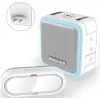 Honeywell DC515SP2L langaton ovikello pistokekellolla ja painikkeella, 150 m kantama, 6 melodiaa, valkoinen