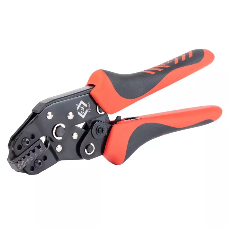 C.K Tools T3684 automaattinen puristuspihti johdinsukkia varten 0,25-6 mm² (AWG 23-10)