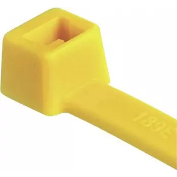 HellermannTyton T50R nippuside, polyamidi 6.6, keltainen, 200 mm x 4,6 mm, 100 kpl:n pakkaus 111-04805