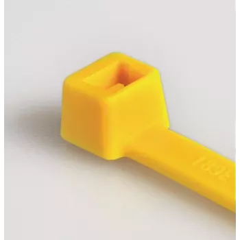 HellermannTyton T50R nippuside, polyamidi 6.6, keltainen, 200 mm x 4,6 mm, 100 kpl:n pakkaus 111-04805