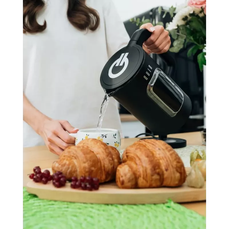QUIN KTL-303 sähköinen vedenkeitin, 1,5 L, musta