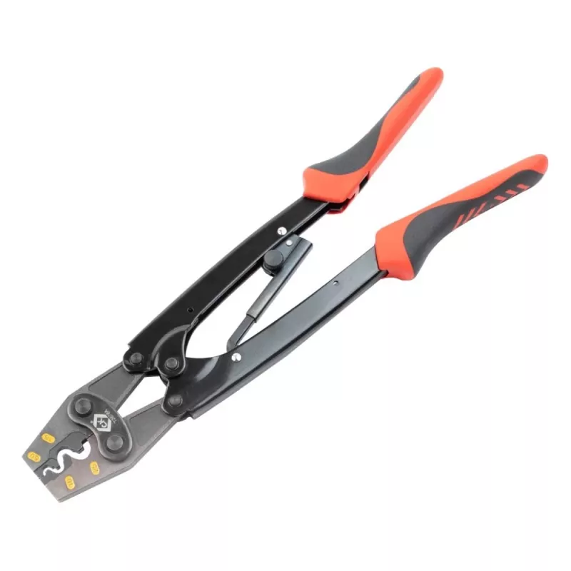 C.K Tools T3676A puristuspihdit eristämättömille kaapeliliittimille 6-25 mm²