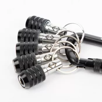 C.K Tools T4575 tarvikepidike karabiinikoukulla, 5 kpl:n sarja