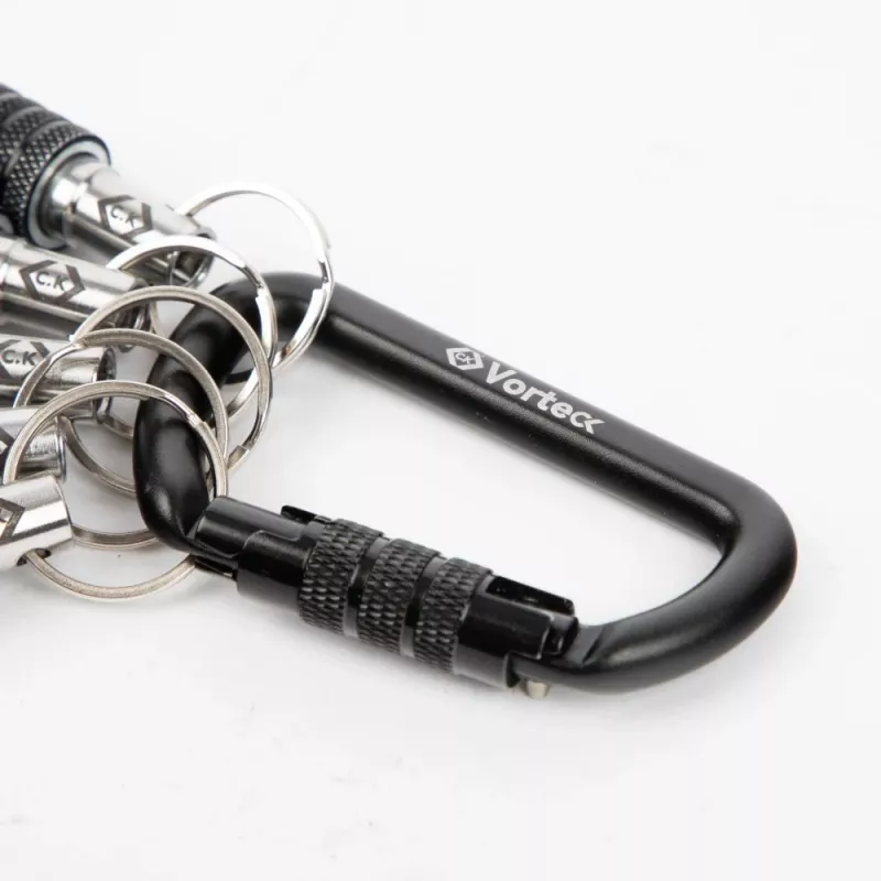 C.K Tools T4575 tarvikepidike karabiinikoukulla, 5 kpl:n sarja