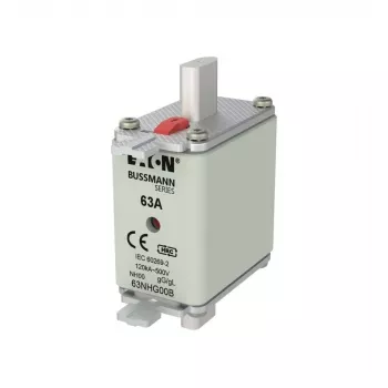 Eaton 63NHG00B NH-sulake 63 A 500 V AC gG koko 00 mekaanisella ilmaisimella (3 kpl:n pakkaus)