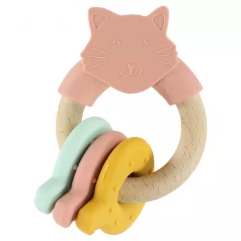 Trixie puinen ja silikoninen purulelu, kissa, 0 kuukauden iästä