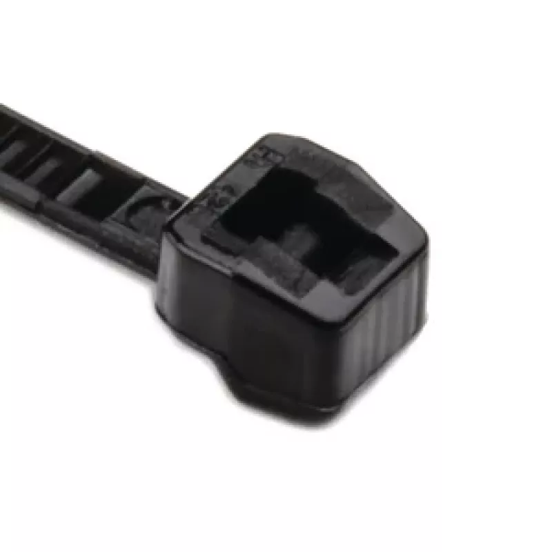 HellermannTyton T18ROS musta polyamidinippuside, 100 mm x 2,5 mm, 500 kpl:n pakkaus 118-04701