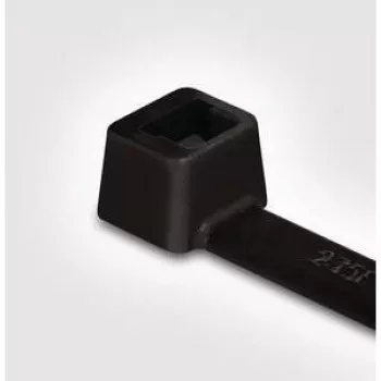 HellermannTyton T30L PA66 BK 100 kaapelinippuside, musta, 200 mm x 3,6 mm, 100 kpl pakkaus