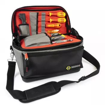 C.K Tools MA2641 testilaitelaukku Plus, 600D polyesteri, 300 x 220 x 100 mm, musta/sininen