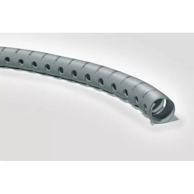 HellermannTyton Helawrap HWPP25/2-SR kaapelinhallinta spiraaliletku, hopea, polypropeeni, 2 m, 27 mm ulkohalkaisija